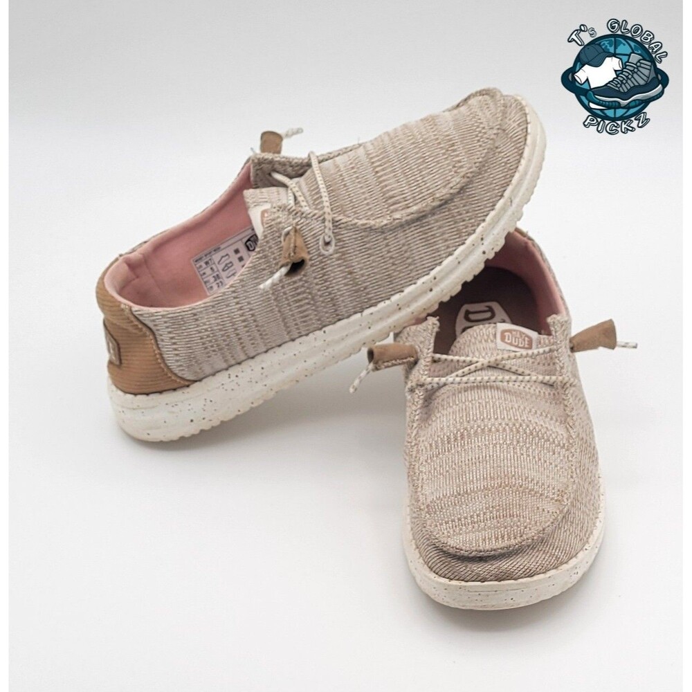Hey Dude Women's Wendy Sport Mesh Shoes  Walnut Lightweight Womens size 7